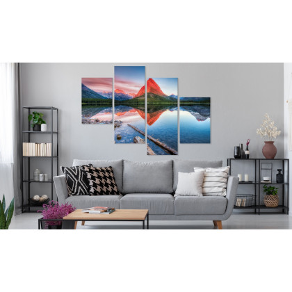 Obraz Wieloczęściowy Jezioro Swiftcurrent Lake W Usa