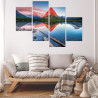 Obraz Wieloczęściowy Jezioro Swiftcurrent Lake W Usa