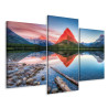Obraz Wieloczęściowy Jezioro Swiftcurrent Lake W Usa