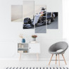 Obraz Wieloczęściowy Samochód Formuły 1 Na Torze Wyścigowym