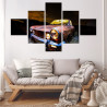 Obraz Wieloczęściowy Stary Opuszczony Samochód 3D