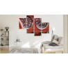Obraz Wieloczęściowy Liczniki W Samochodzie Retro