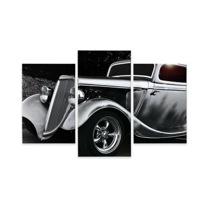 Obraz Wieloczęściowy Samochód Hot Rod W Stylu Vintage