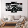 Obraz Wieloczęściowy Samochód Hot Rod W Stylu Vintage