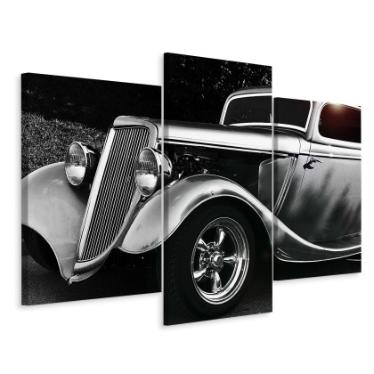 Obraz Wieloczęściowy Samochód Hot Rod W Stylu Vintage