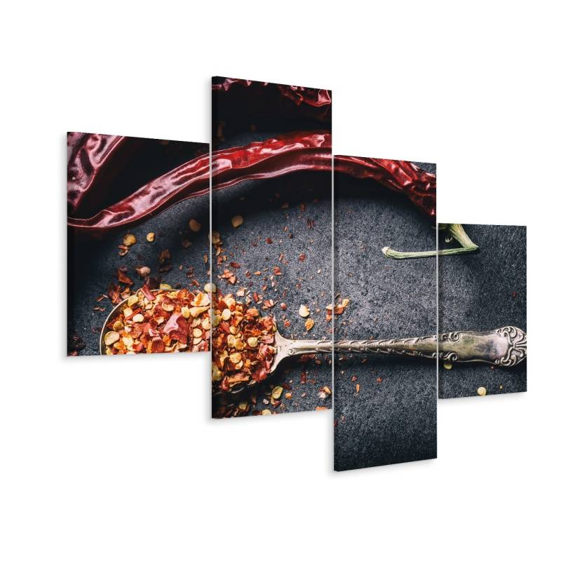 Obraz Wieloczęściowy Suszone Papryczki Chili