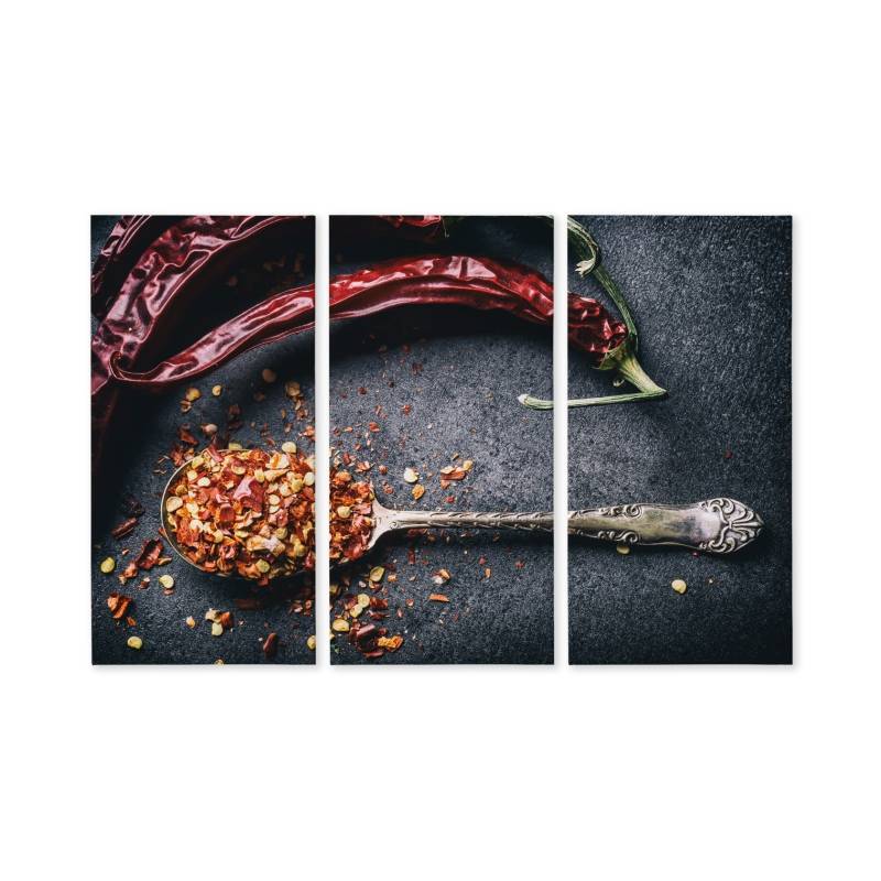 Obraz Wieloczęściowy Suszone Papryczki Chili