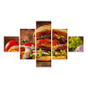 Obraz Wieloczęściowy Domowy Hamburger