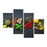 Obraz Wieloczęściowy Świeże Aromatyczne Przyprawy