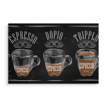 Obraz Na Płótnie Kawa Espresso W Stylu Vintage