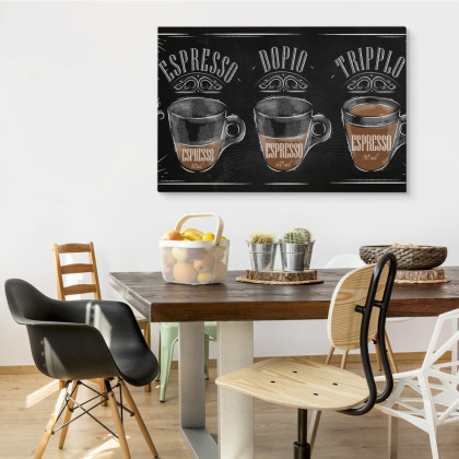 Obraz Na Płótnie Kawa Espresso W Stylu Vintage