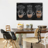 Obraz Na Płótnie Kawa Espresso W Stylu Vintage