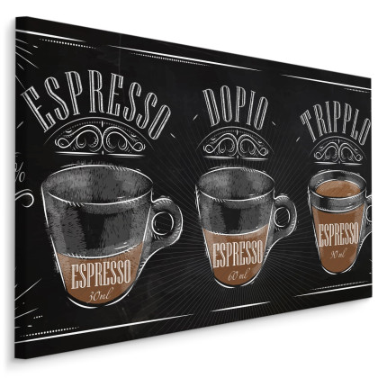Obraz Na Płótnie Kawa Espresso W Stylu Vintage
