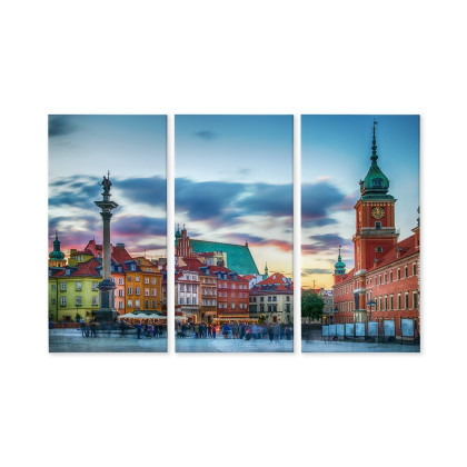 Obraz Wieloczęściowy Panorama Zamku Królewskiego W Warszawie