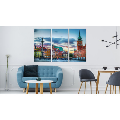 Obraz Wieloczęściowy Panorama Zamku Królewskiego W Warszawie