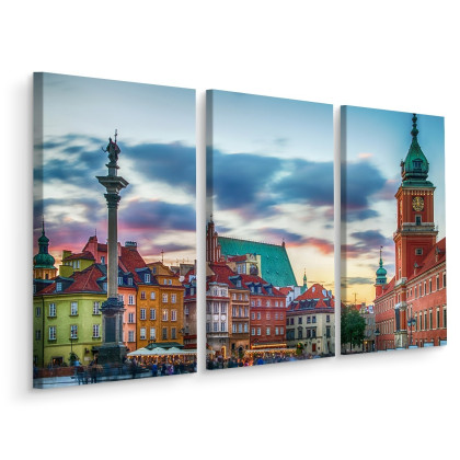 Obraz Wieloczęściowy Panorama Zamku Królewskiego W Warszawie