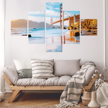 Obraz Wieloczęściowy Most Golden Gate W San Francisco