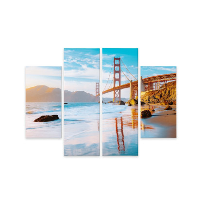 Obraz Wieloczęściowy Most Golden Gate W San Francisco