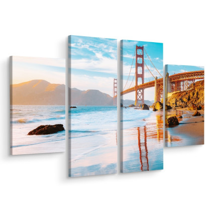 Obraz Wieloczęściowy Most Golden Gate W San Francisco
