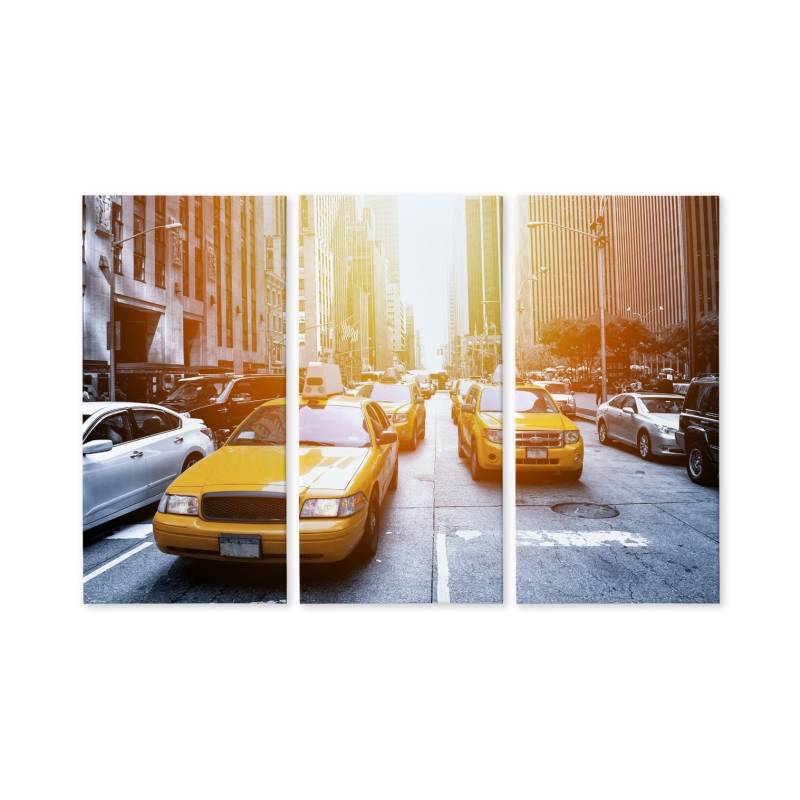 Obraz Wieloczęściowy Taxi W Słońcu Nyc