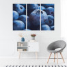 Obraz Wieloczęściowy Jagody W Skali Makro