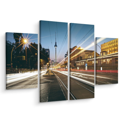 Obraz Wieloczęściowy Panoramiczny Widok Na Ulice Berlina