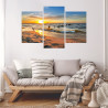 Obraz Wieloczęściowy Morze Bałtyckie O Zachodzie Słońca