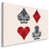 Obraz Na Płótnie Symbole Kart