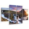 Obraz Wieloczęściowy Góra Kirkjufell Z Wodospadami
