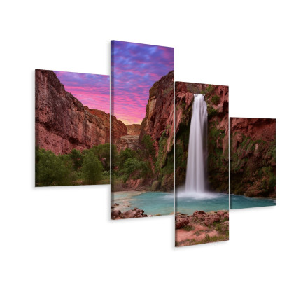Obraz Wieloczęściowy Wodospady Havasupai