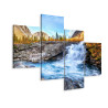 Obraz Wieloczęściowy Jesienny Krajobraz Z Wodospadem