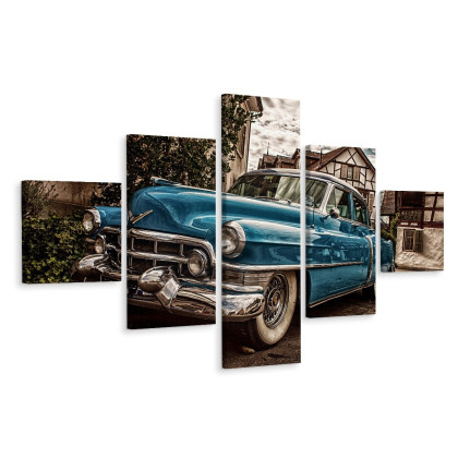 Obraz Wieloczęściowy Niebieski Cadillac Eldorado Z 1953 Roku