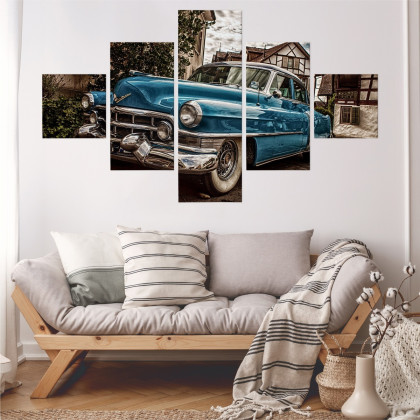 Obraz Wieloczęściowy Niebieski Cadillac Eldorado Z 1953 Roku