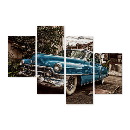 Obraz Wieloczęściowy Niebieski Cadillac Eldorado Z 1953 Roku