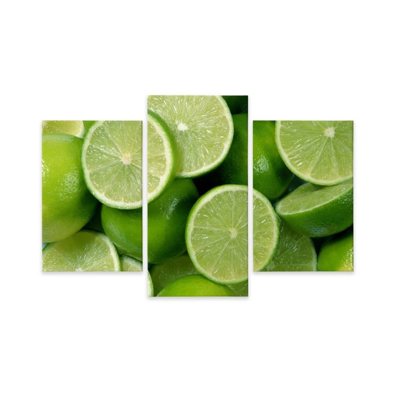 Obraz Wieloczęściowy Połówki Limonki