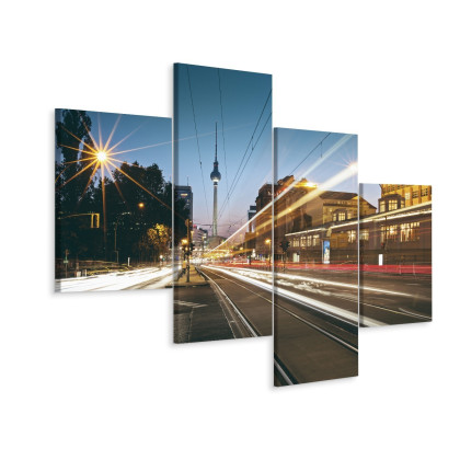 Obraz Wieloczęściowy Panoramiczny Widok Na Ulice Berlina