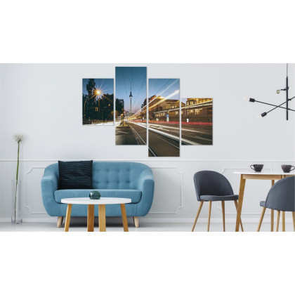 Obraz Wieloczęściowy Panoramiczny Widok Na Ulice Berlina