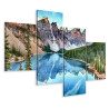 Obraz Wieloczęściowy Jezioro Moraine W Parku Narodowym Banff, Kanada