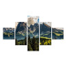 Obraz Wieloczęściowy Widok Włoskich Dolomitów 3D