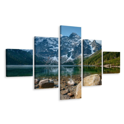 Obraz Wieloczęściowy Morskie Oko W Tatrach 3D
