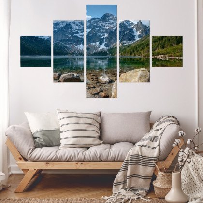 Obraz Wieloczęściowy Morskie Oko W Tatrach 3D