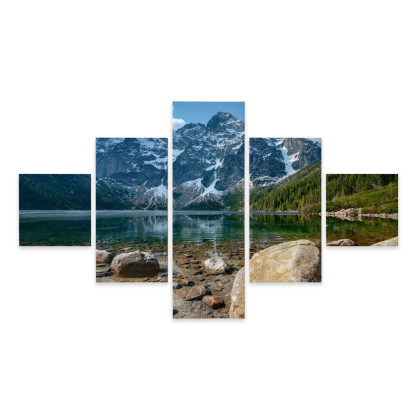 Obraz Wieloczęściowy Morskie Oko W Tatrach 3D