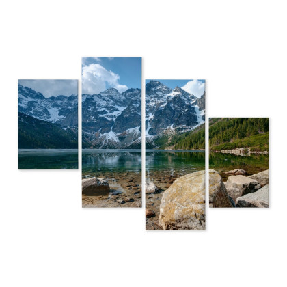 Obraz Wieloczęściowy Morskie Oko W Tatrach 3D