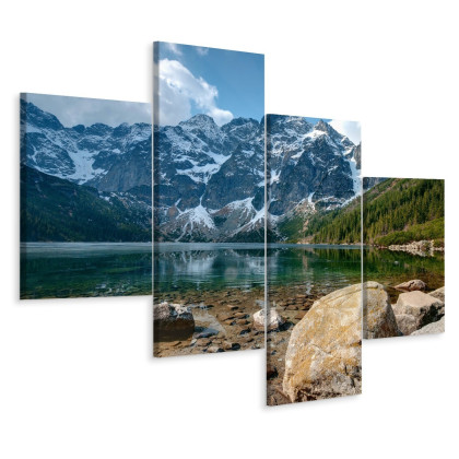 Obraz Wieloczęściowy Morskie Oko W Tatrach 3D