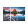 Obraz Wieloczęściowy Jezioro Swiftcurrent Lake W Usa