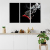 Obraz Wieloczęściowy Czerwone Chili Z Dymem