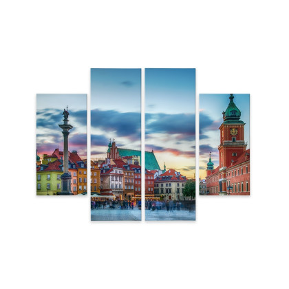 Obraz Wieloczęściowy Panorama Zamku Królewskiego W Warszawie