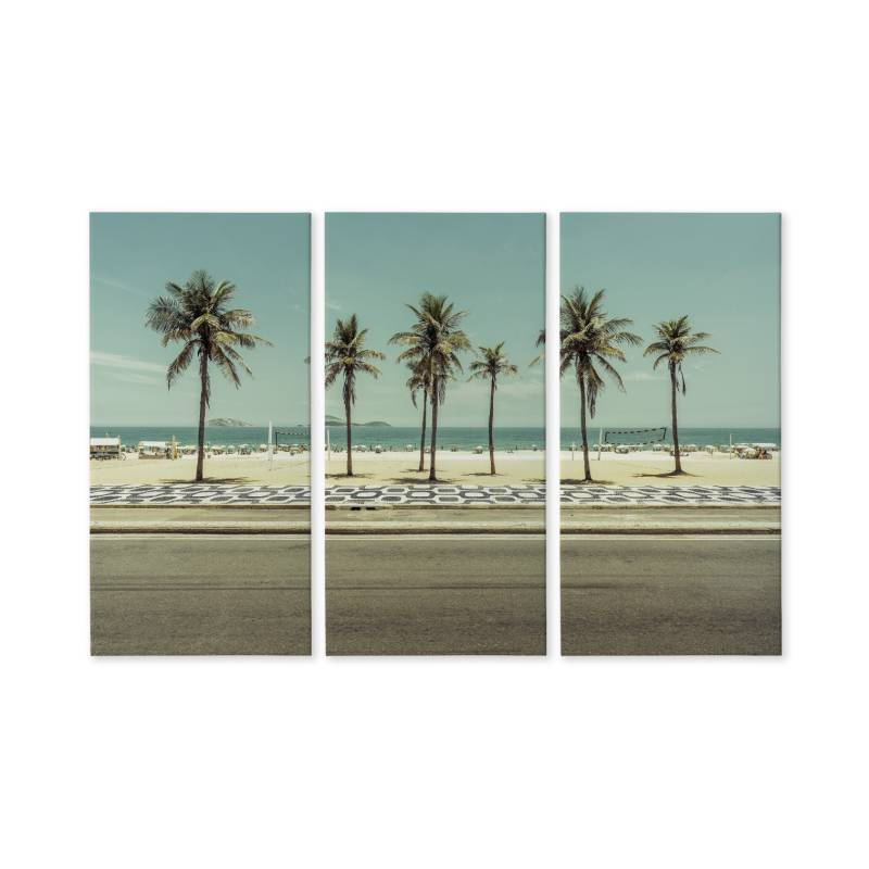 Obraz Wieloczęściowy Palmy Na Plaży Ipanema W Rio De Janeiro