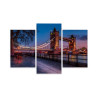 Obraz Wieloczęściowy Tower Bridge W Londynie O Zachodzie Słońca