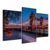 Obraz Wieloczęściowy Tower Bridge W Londynie O Zachodzie Słońca